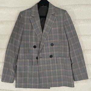 Theory Plaid Blazer